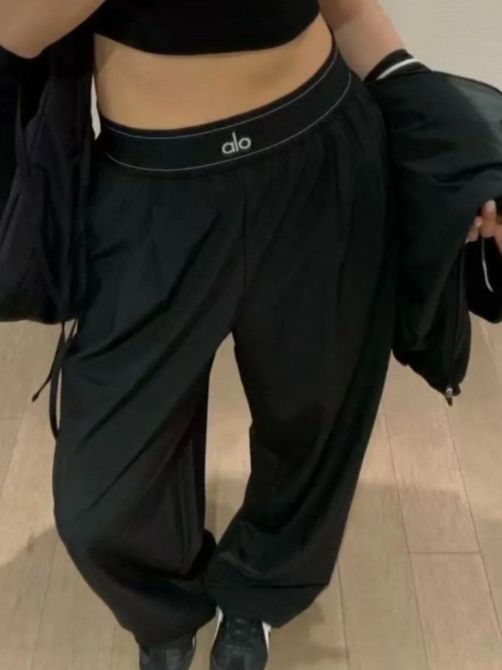 NWT🖤ALO Yoga Suit Up Black Pants🧘‍♀️（Regular）Leg-Lengthening Work/Casual - Picture 7 of 8